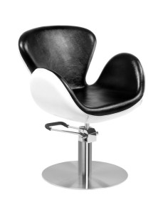Amsterdam black and white hairdressing chair
