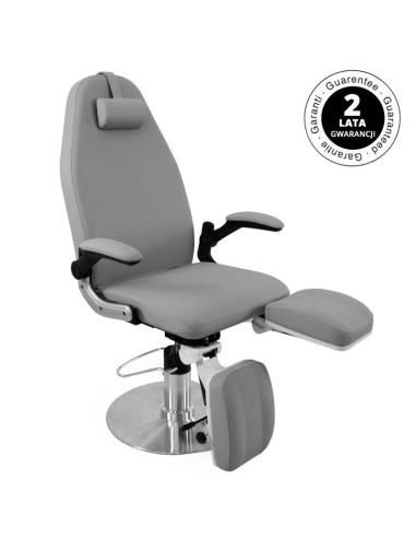 Fotele podologiczne 112604 FOTEL PODOLOGICZNY HYDRAULICZNY AZZURRO 713A SZARY