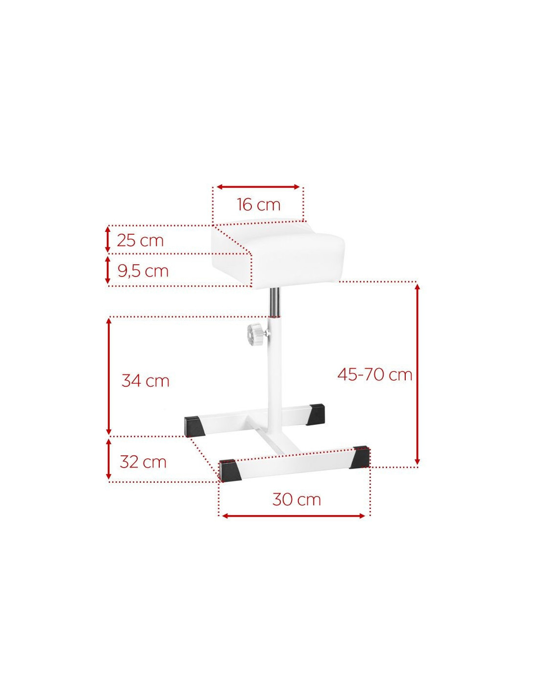 Associate Article 113260 BELL PEDICURE FOOTREST WHITE