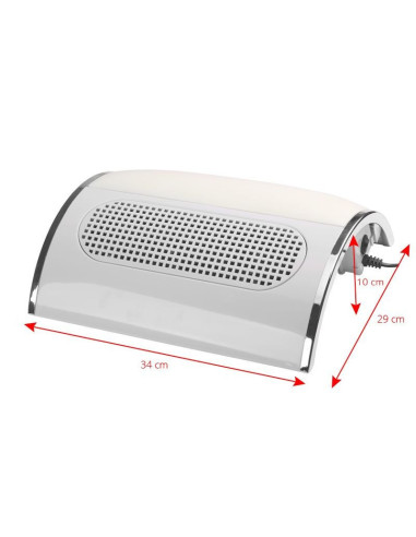 Aspirateur manucure 113925 AMORTISSEUR DE POUSSIÈRE VENT 585 BLANC
