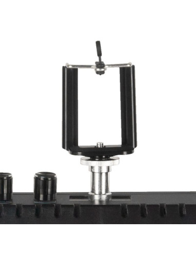 Ring Light professionnelle  119781 ANNEAU DE LUMIÈRE 18" 48W NOIR LED + TRÉPIED