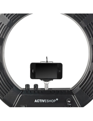 Professionelles Ringlicht 119781 18" 48W schwarzes LED-Ringlicht + Stativ