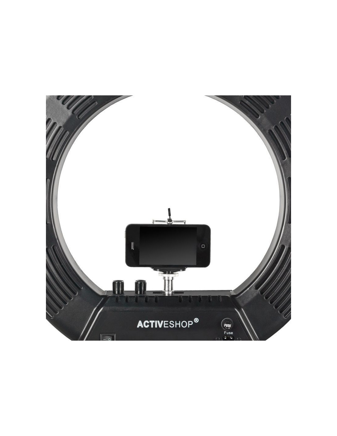 Ring Light professionnelle  119781 ANNEAU DE LUMIÈRE 18" 48W NOIR LED + TRÉPIED