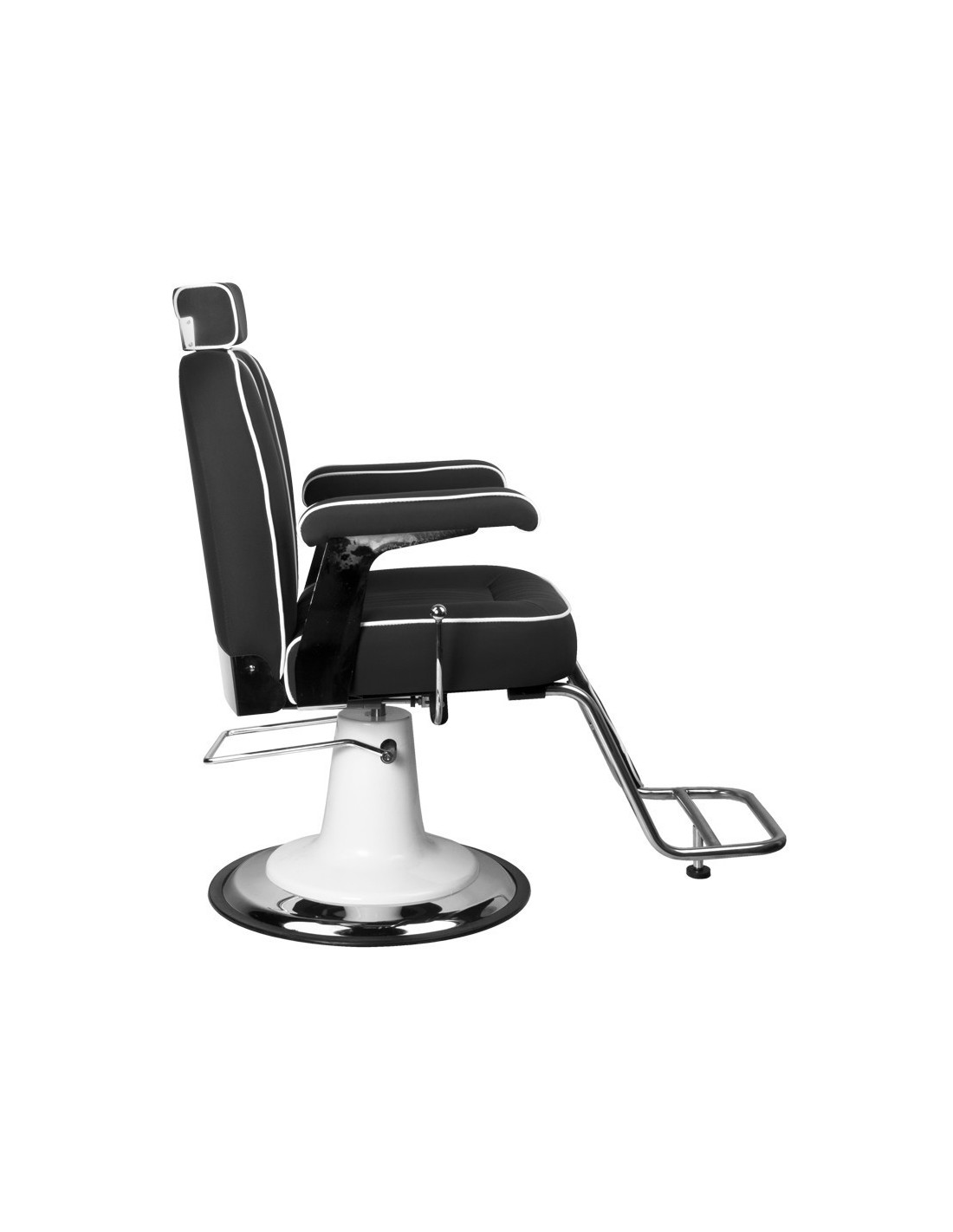 Fotel fryzjerski AMADEO BLACK – styl vintage i profesjonalna ergonomia