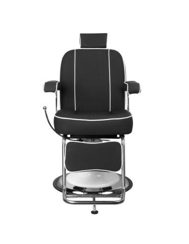 Fotel fryzjerski AMADEO BLACK – styl vintage i profesjonalna ergonomia