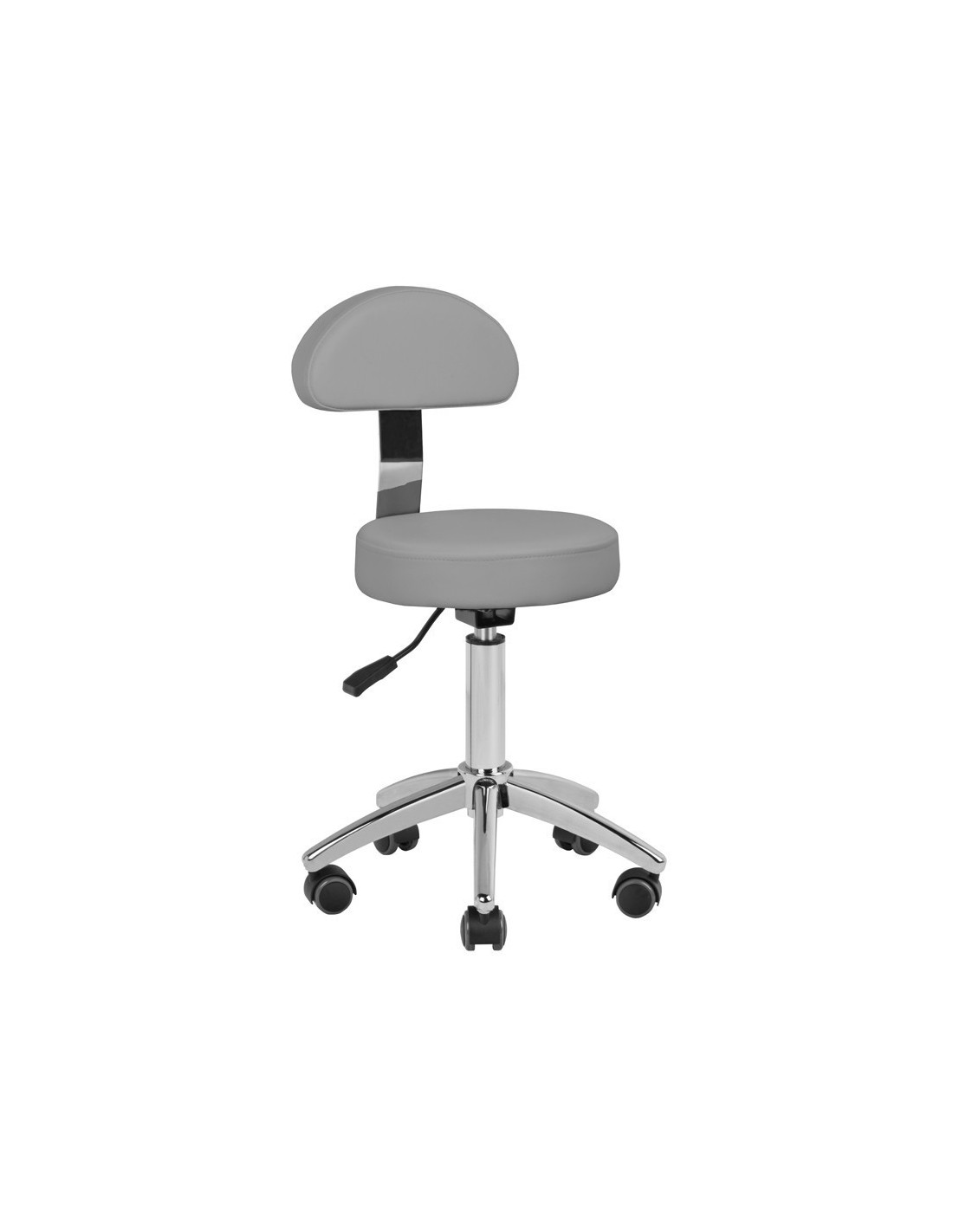 Tabouret à roulettes COSMETIQUE 304 GRIS