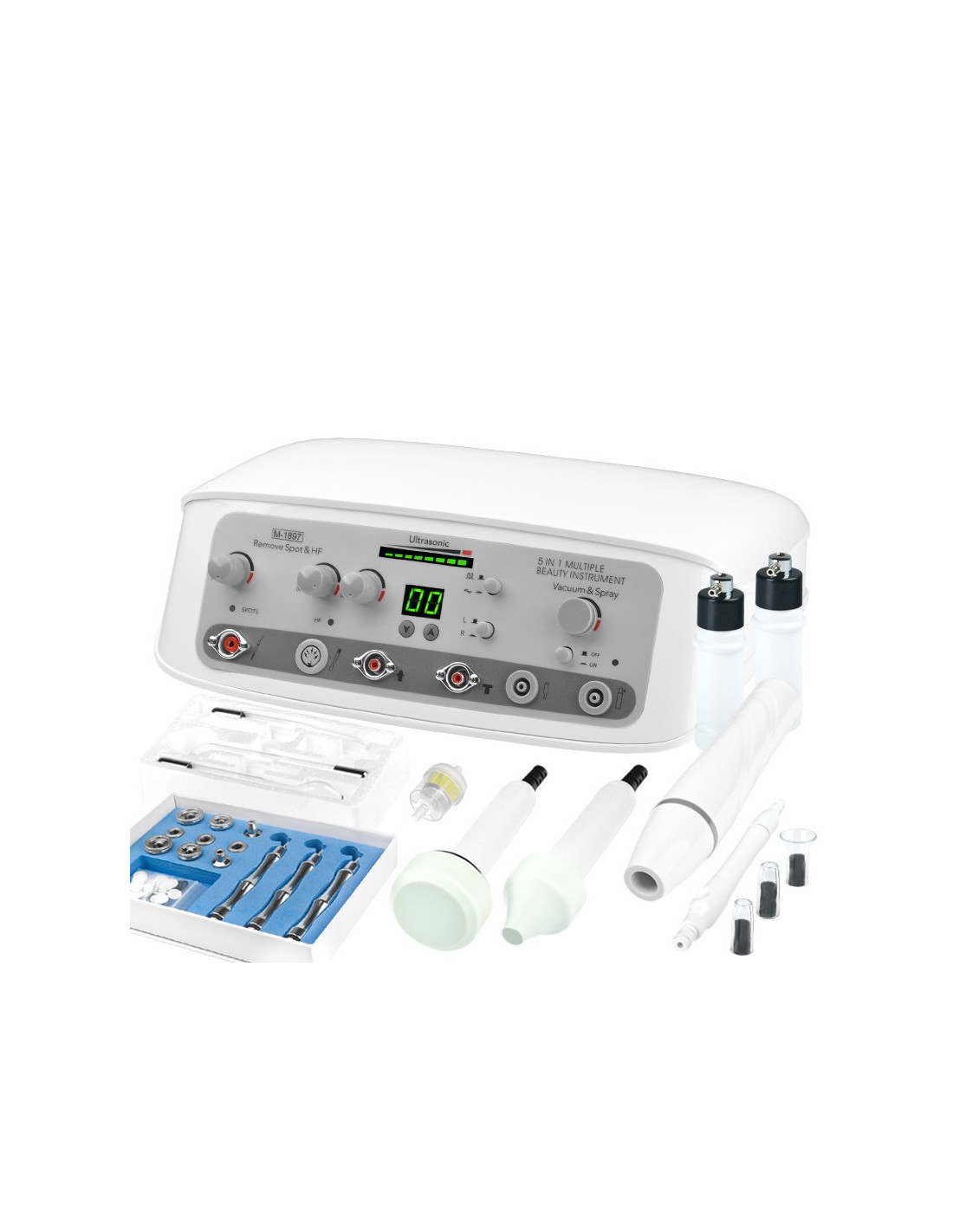 Elegante 1897 5-in-1 Mikrodermabrasion + Vakuum + Hochfrequenz + Ultraschall + Sprühgerät