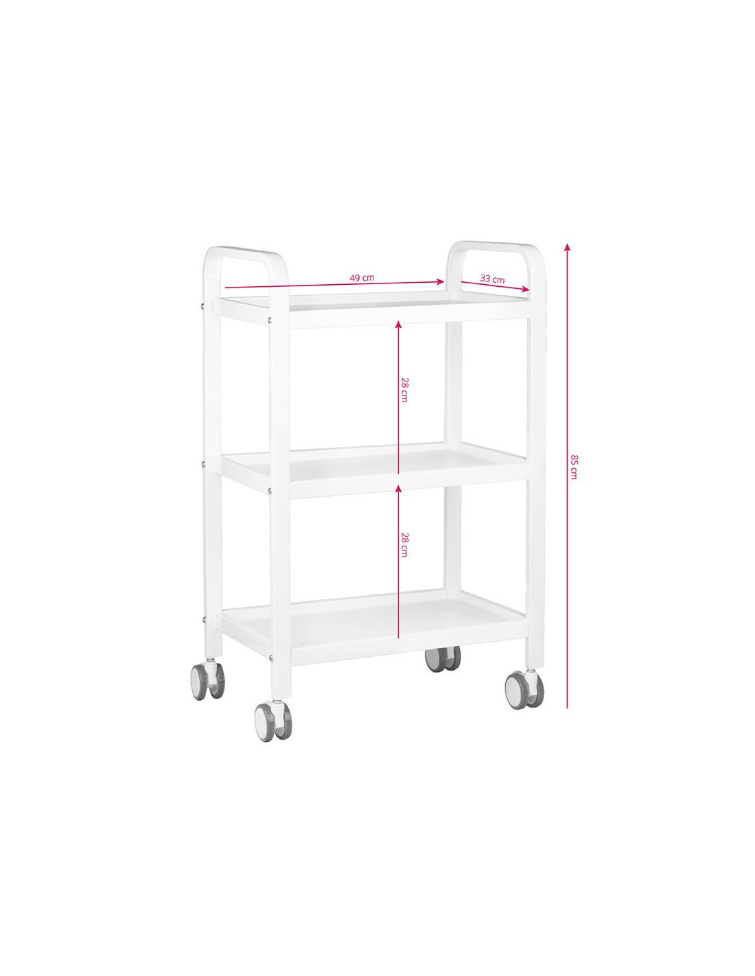 Table cosmetique hs09 blanc 