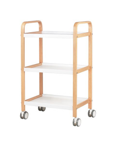 Table cosmetique hs09 bois - blanc