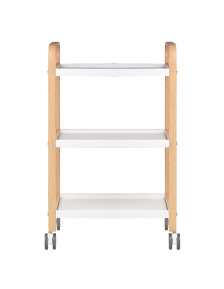 Tavolo cosmetico hs09 legno - bianco 