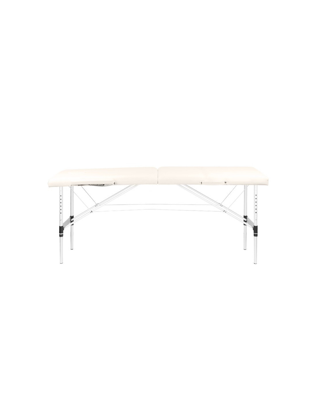 Massageliege 126960 KOMFORTABLE TRAGBARE MASSAGELIEGE AUS ALUMINIUM, 2 TEILIG, CREME