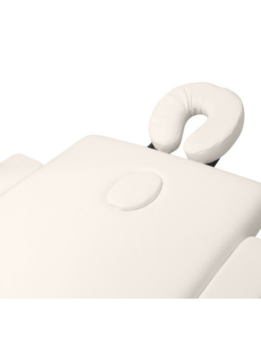 Massage Table 126960 COMFORTABLE PORTABLE MASSAGE TABLE ALUMINUM 2 SECTIONS CREAM