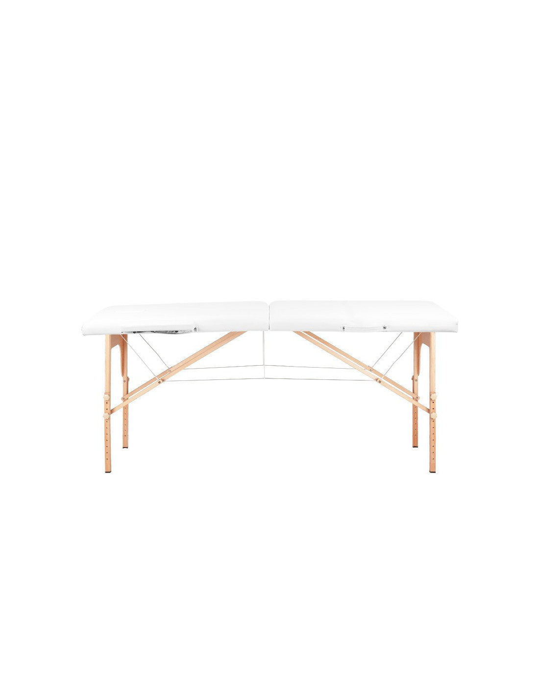 Massageliege 126965 KLAPPBARE MASSAGELIEGE HOLZ KOMFORT 2-TEILIG WEISS