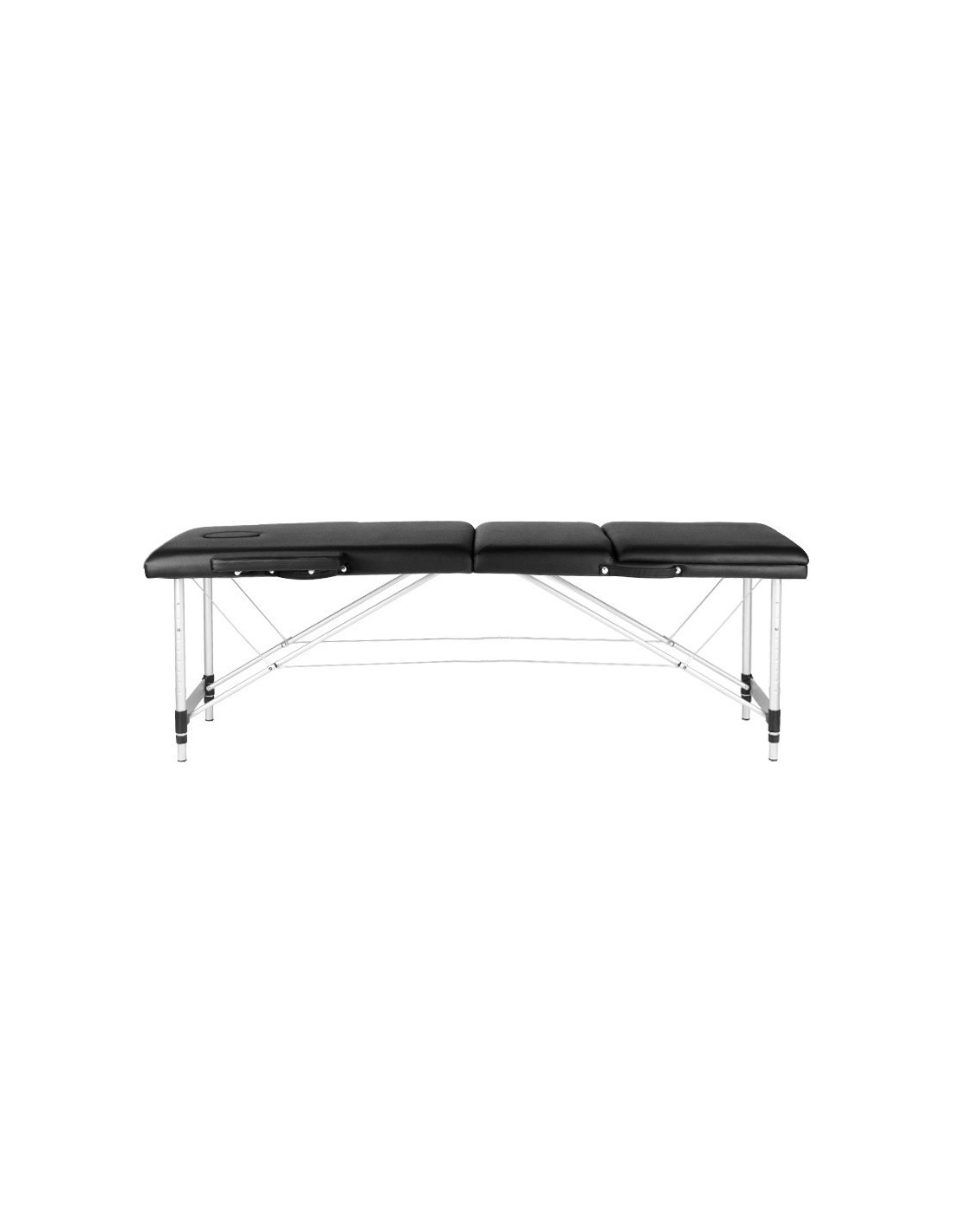 TABLE DE MASSAGE PLIANTE CONFORT ALUMINIUM 3 SECTIONS NOIR