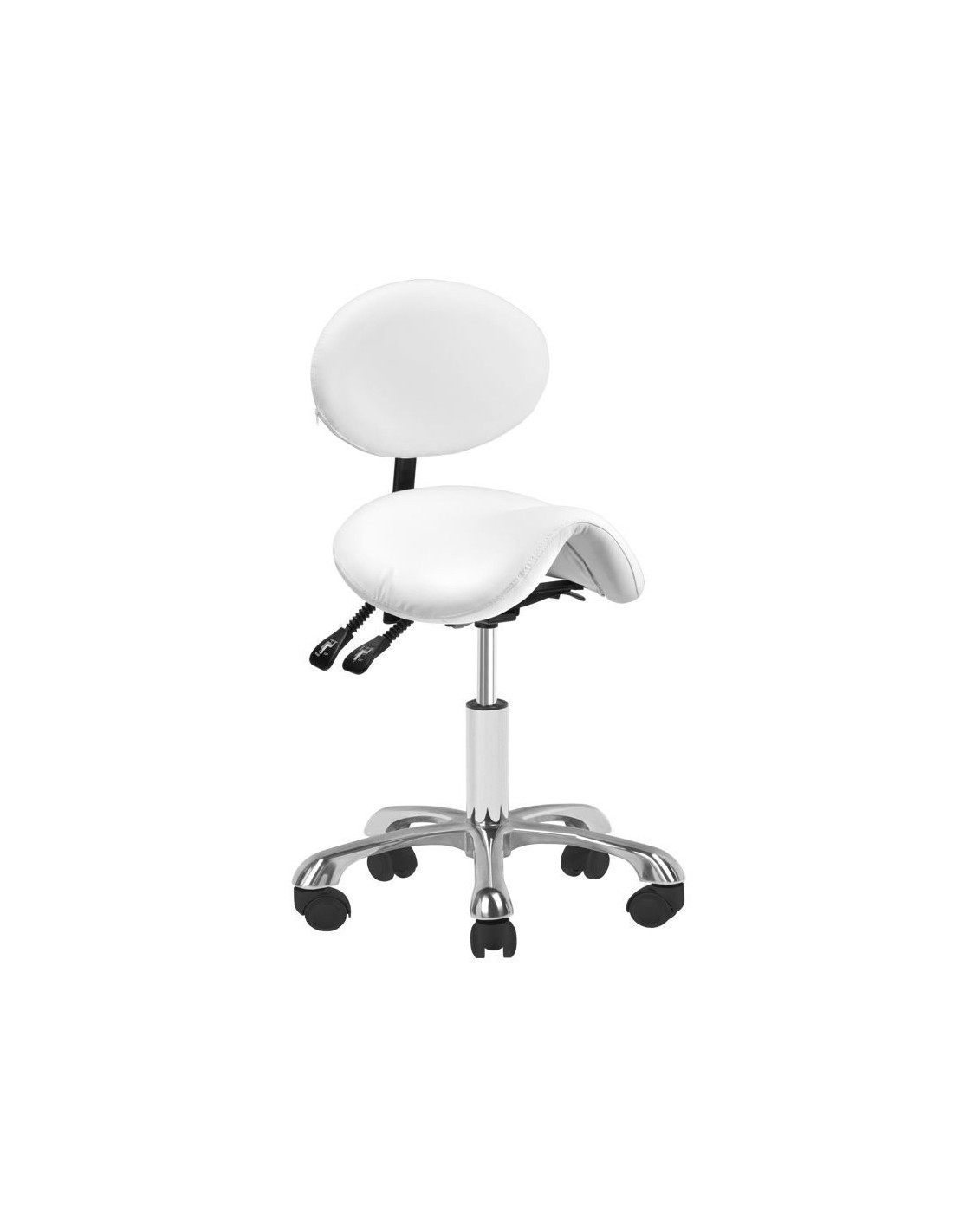 Hocker mit Rollen 100763 KOSMETIKHOCKER 1025 WEISS GIOVANNI