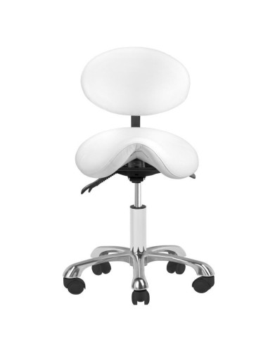 Tabouret roulettes  100763 TABOURET COSMETIQUE 1025 BLANC GIOVANNI