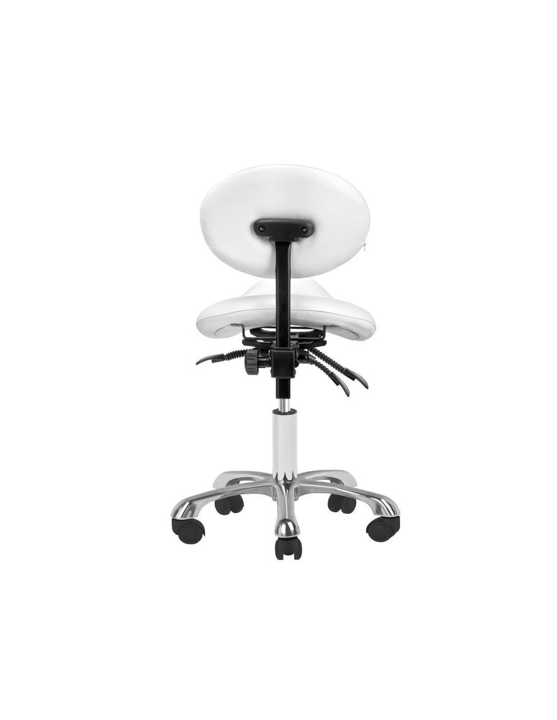 Stool with wheels 100763 COSMETIC STOOL 1025 WHITE GIOVANNI