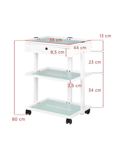 Cosmetische tafel type 1040a giovanni 