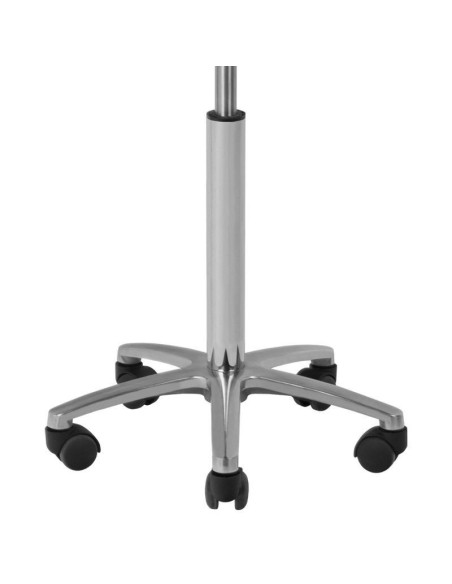 Stool on wheels 104101 Cosmetic-hairdressing stool 001b black high