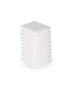 Microvezel handdoek 73x40cm 10st wit