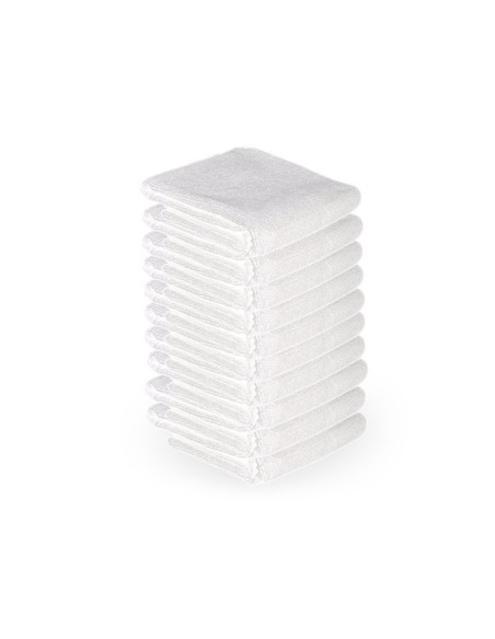 Asciugamano in microfibra 73x40cm 10pz bianco 
