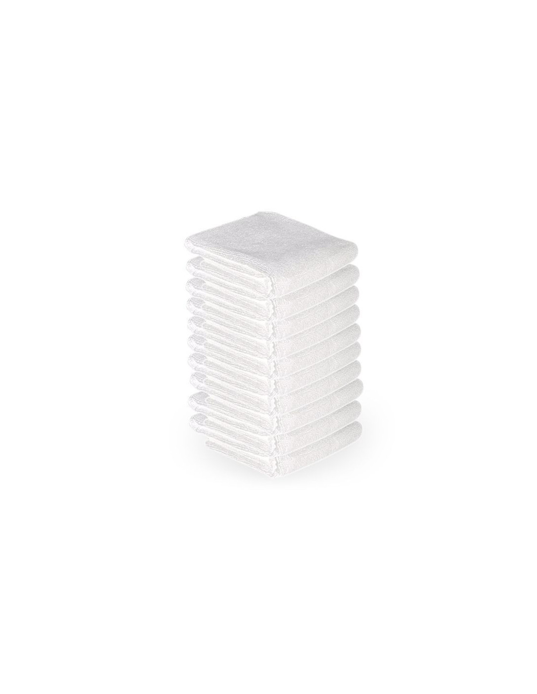 Microfiber towel 73x40cm 10pcs white