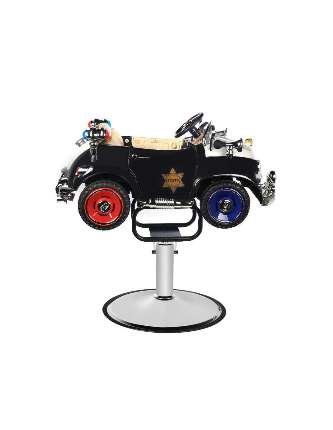 FAUTEUIL DE COIFFURE ENFANT VOITURE POLICE 