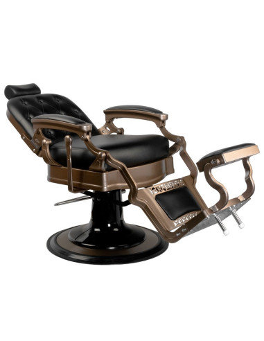 Ernesto Upholstered Barber chair – Bronze & Matte Black 