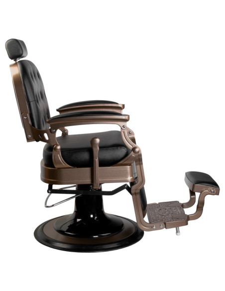Ernesto Upholstered Barber chair – Bronze & Matte Black 