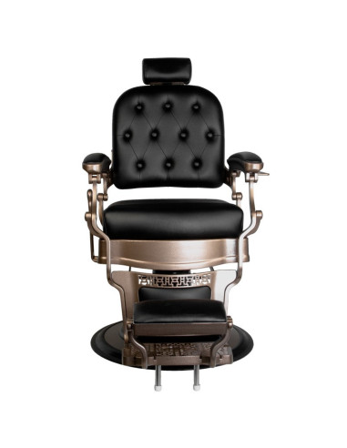 Ernesto Upholstered Barber chair – Bronze & Matte Black 