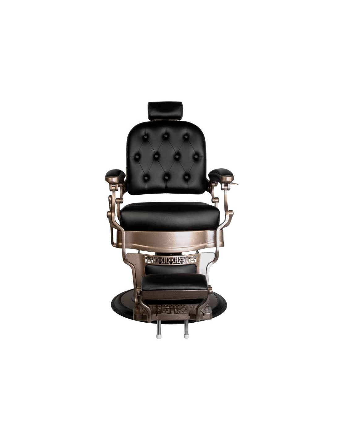 Ernesto Upholstered Barber chair – Bronze & Matte Black 
