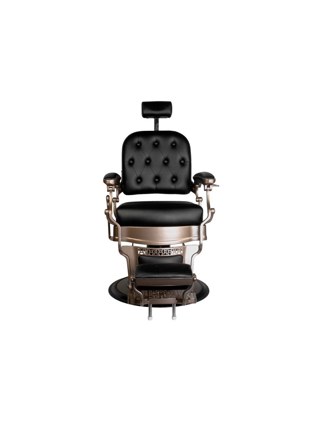 Ernesto Upholstered Barber chair – Bronze & Matte Black 