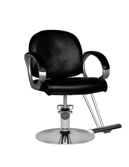 Spezia black hairdressing chair {attributes}