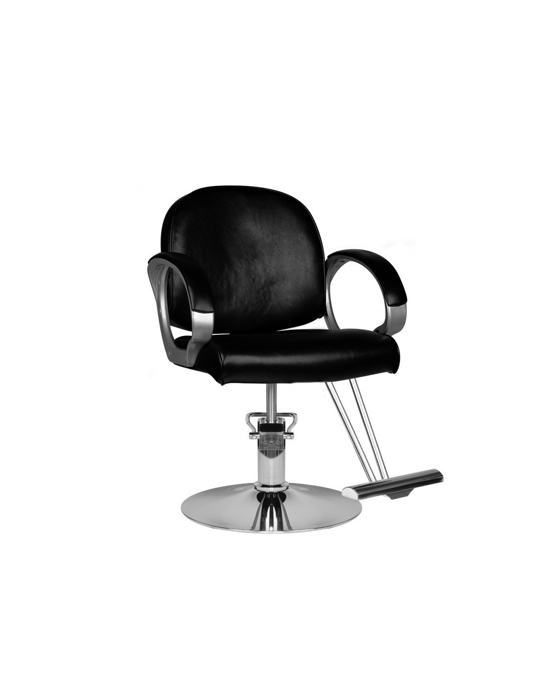 Spezia schwarzer Friseurstuhl {attributes}