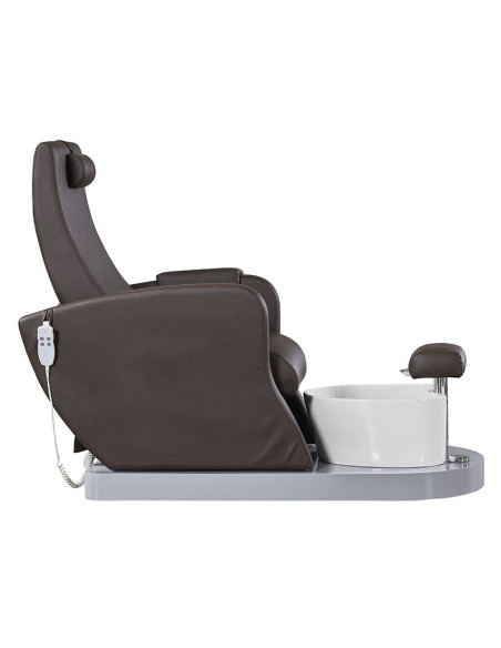 FAUTEUIL SPA POUR PÉDICURE MARRON 