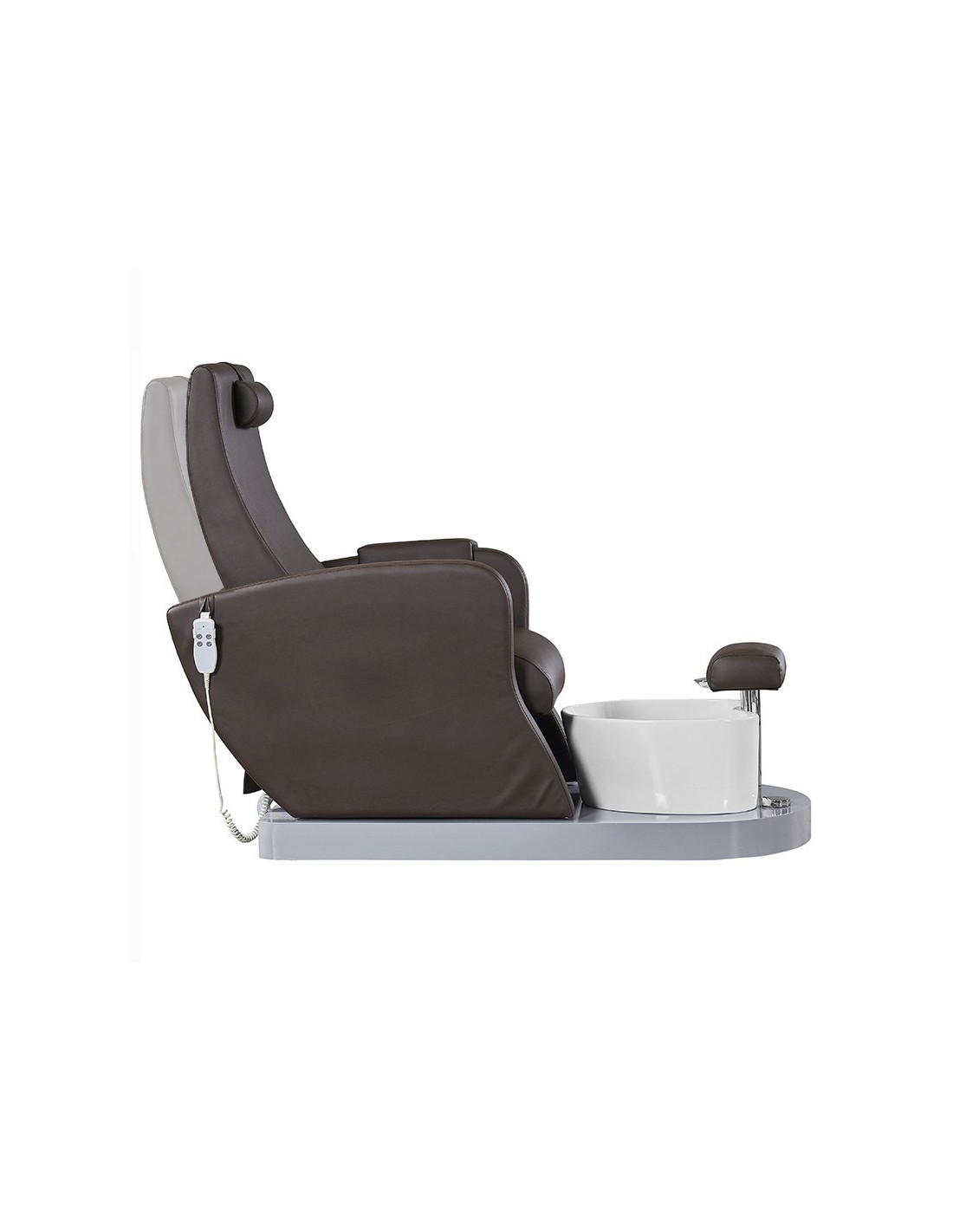 FAUTEUIL SPA POUR PÉDICURE MARRON 