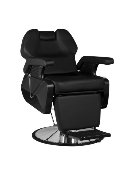 Fauteuil Barbier New York – Compact Noir Mat & Confort Urbain 