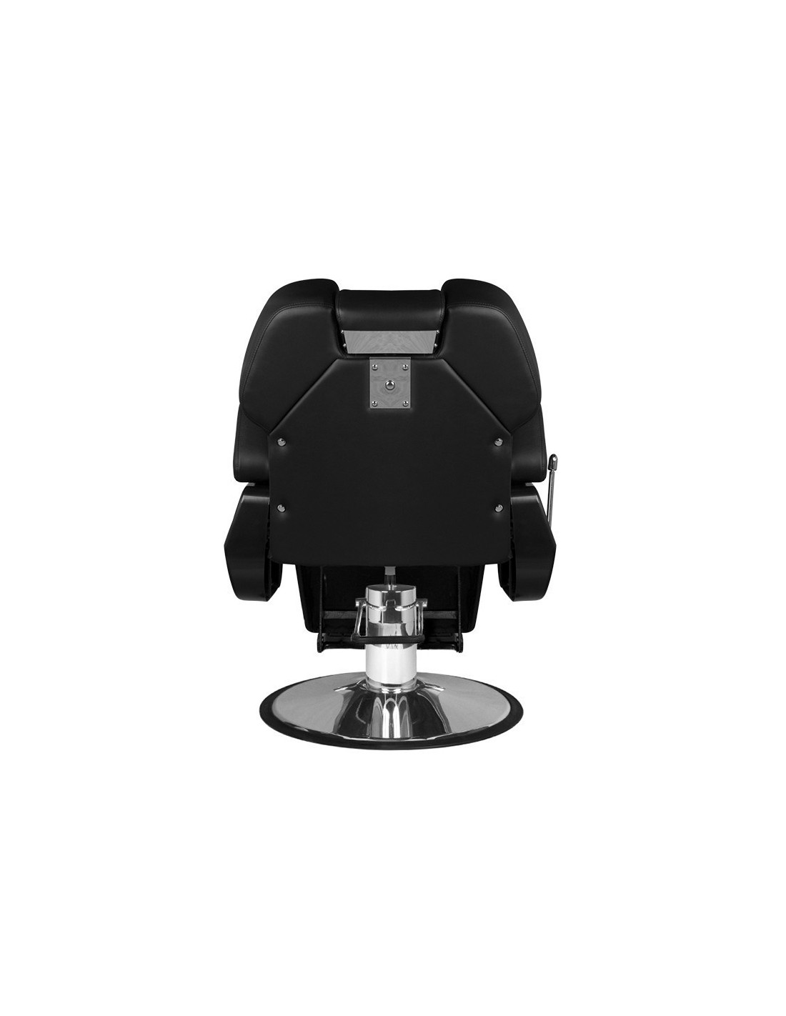 New York Barberstuhl – Kompaktes Mattschwarz & Urbaner Komfort 