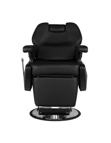 New York Barberstuhl – Kompaktes Mattschwarz & Urbaner Komfort 