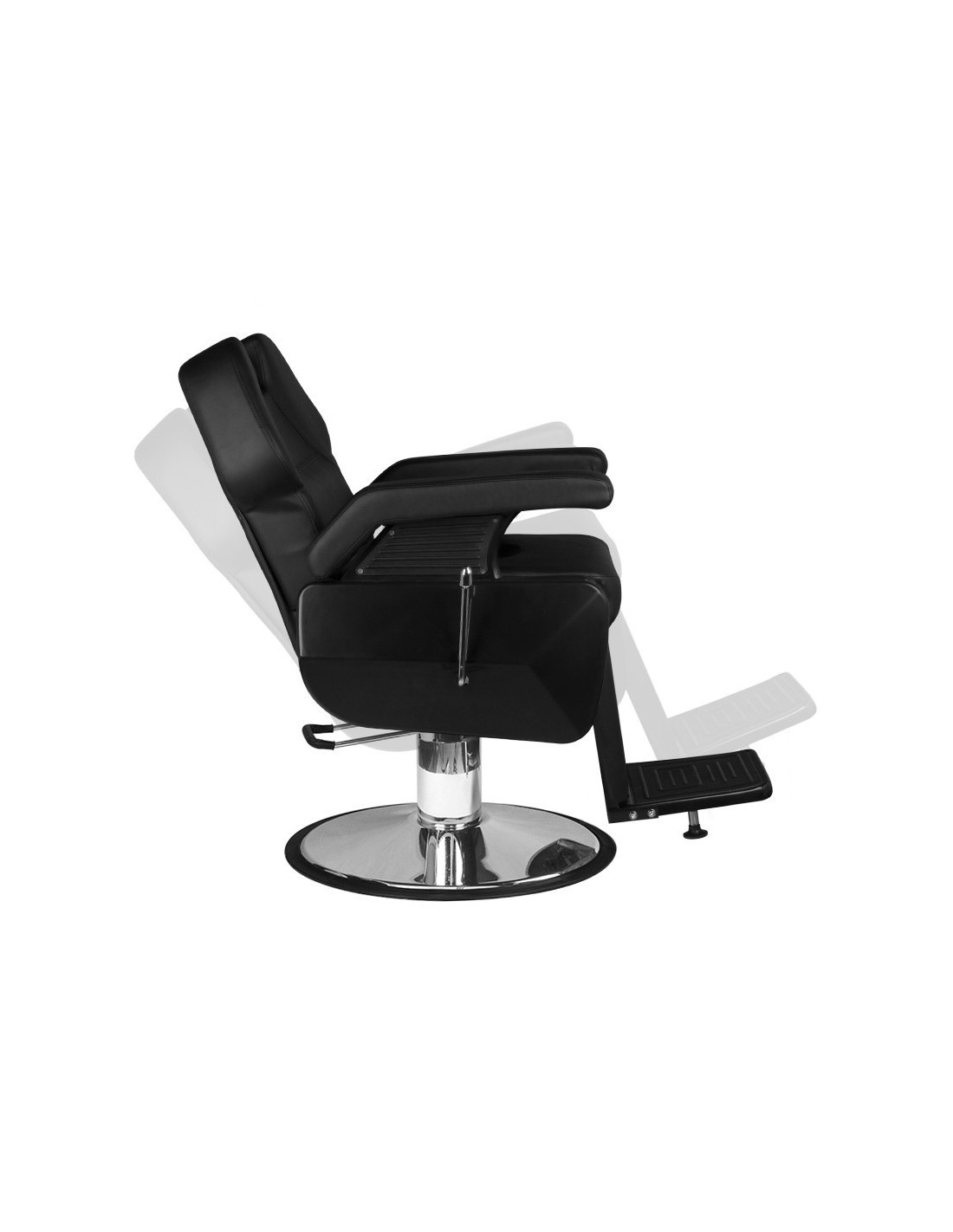 New York Barber chair – Compact Matte Black & Urban Comfort 