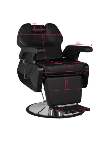 New York Barber chair – Compact Matte Black & Urban Comfort 