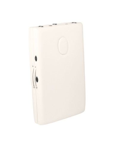 Massageliege 130790 KOMFORT KLAPPBARE MASSAGELIEGE ALUMINIUM 3 SEGMENTE CREME