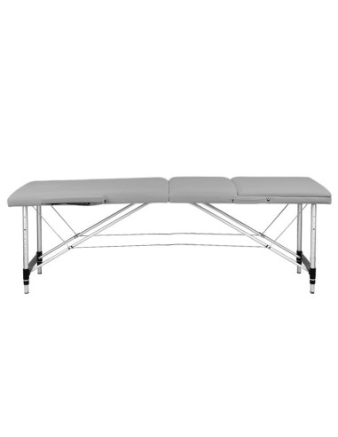 Table de Massage  130791 TABLE PLIANTE POUR MASSAGE CONFORT ALUMINIUM 3 SECTIONS GRIS