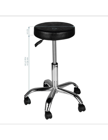 TABOURET COSMETIQUE AM-310 NOIR