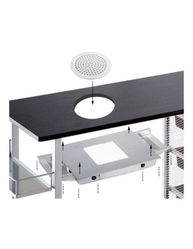 Aspirateur manucure  130993 FILTRE À POUSSIÈRE MOMO PROFESIONAL J02 BLANC