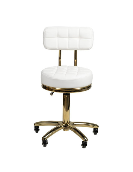 Taburete con ruedas 131988 Taburete con ruedas oro am-961 blanco