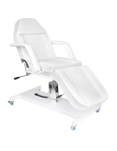 Chaise cosmetique hyd. basic 210 blanc sur roues