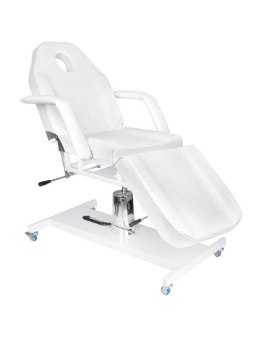 Associate Article 132832 BASIC 210 WHITE HYDRO COSMETIC CHAIR ON WHEELS