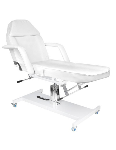 Associate Article 132832 BASIC 210 WHITE HYDRO COSMETIC CHAIR ON WHEELS