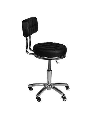 AM-877 BLACK Rolling Stool